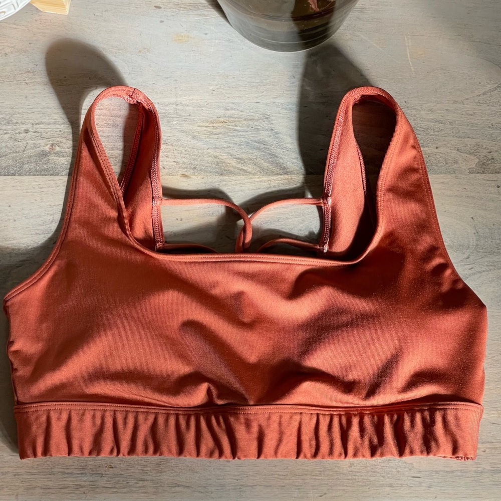 Victoria’s Secrets Pink Sport Dark Orange Sports Bra